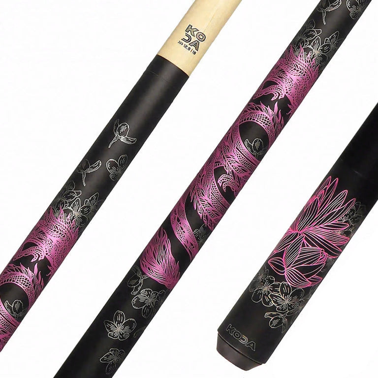 KODA Pink Dragon Graphic Pool Cue - KDV15PK