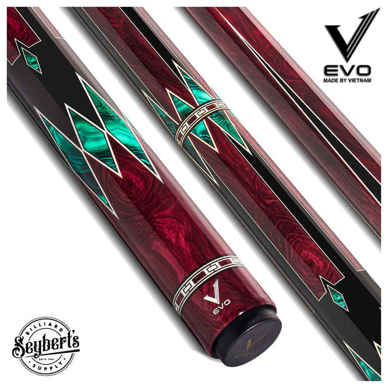 EVO MEG Crimson Jaw No Wrap Pool Cue