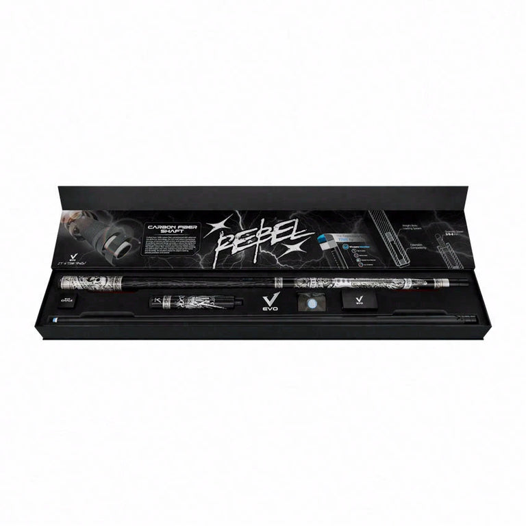EVO Rebel Leather Wrap Pool Cue Maxbling Edition