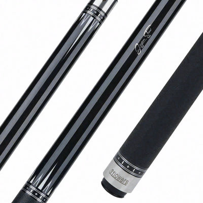 JFlowers True Black Pool Cue with Black Elephant Wrap and Carbon Shaft