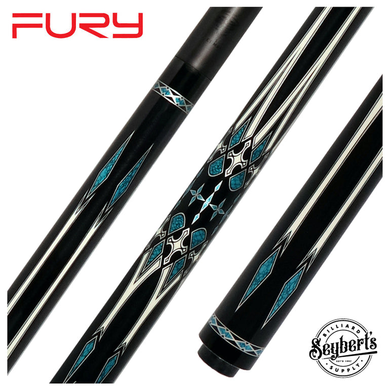 Fury Tempest No Wrap Pool Cue with Carbon Fiber Shaft - FUAF4