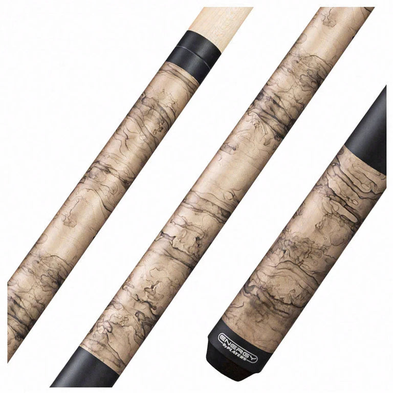 Players Energy Series Matte Champagne Smoke Wrapless Pool Cue