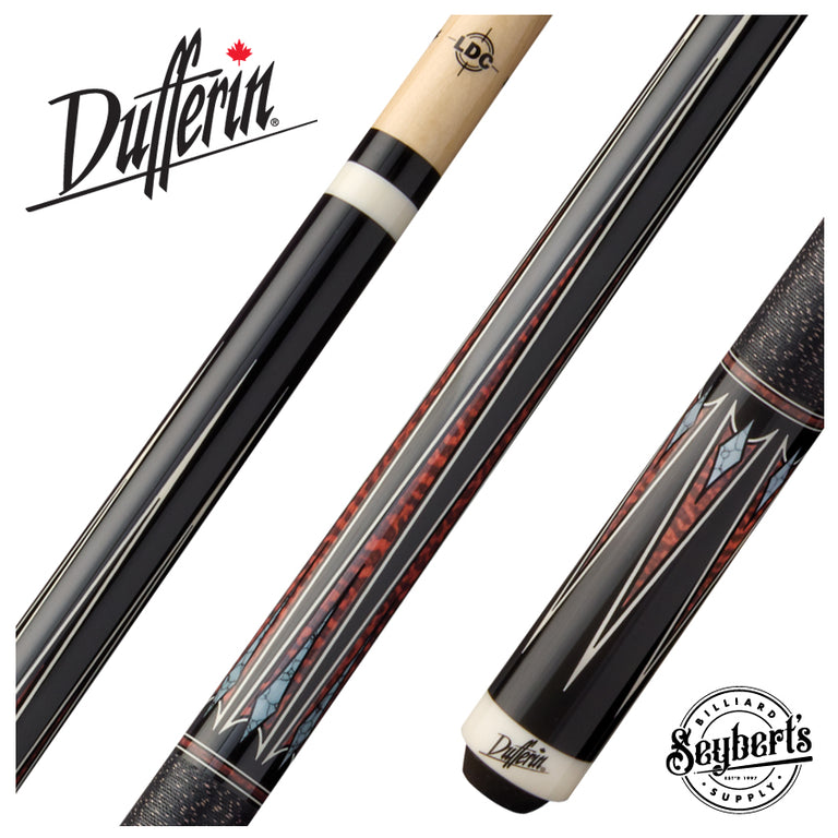 Dufferin Serpent's Edge Pool Cue with Embossed Leather Wrap