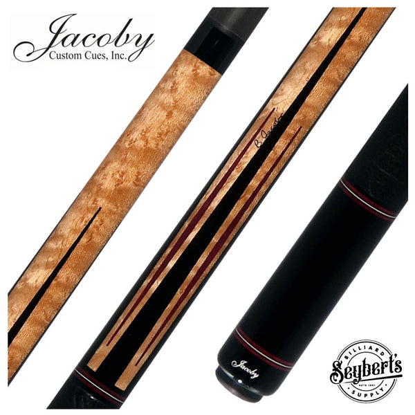 Jacoby Custom Birdseye Maple with Ebony and Purpleheart Points