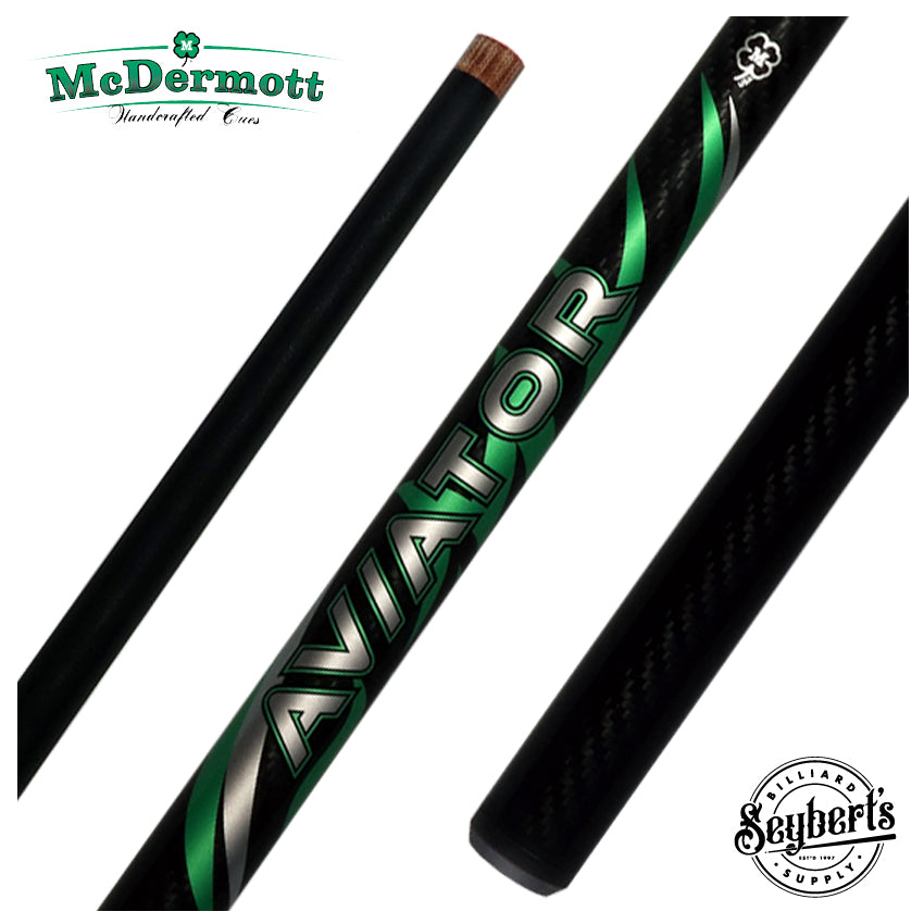 Lucky By McDermott Green Jump Cue | Red Butterfly Jump Cue