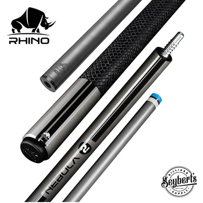 Rhino Nebula 2 Charcoal Gray Carbon Pool Cue with Sports Wrap