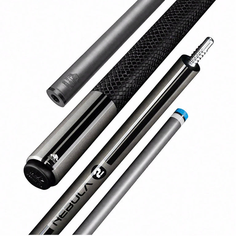 Rhino Nebula 2 Charcoal Gray Carbon Pool Cue with Sports Wrap
