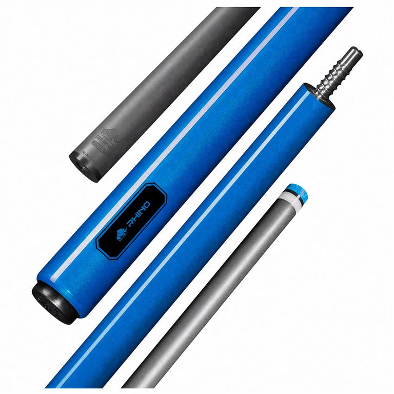 Rhino Luminax Series Ocean Blue No Wrap Pool Cue - RCLUMNWOBL125