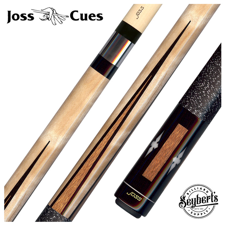 Joss Maple with Lacewood Points and Inlays Pool Cue - JC20-01
