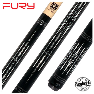 Fury No Wrap Graphic Pool Cue with Free 6 Inch Extension - FUTK2
