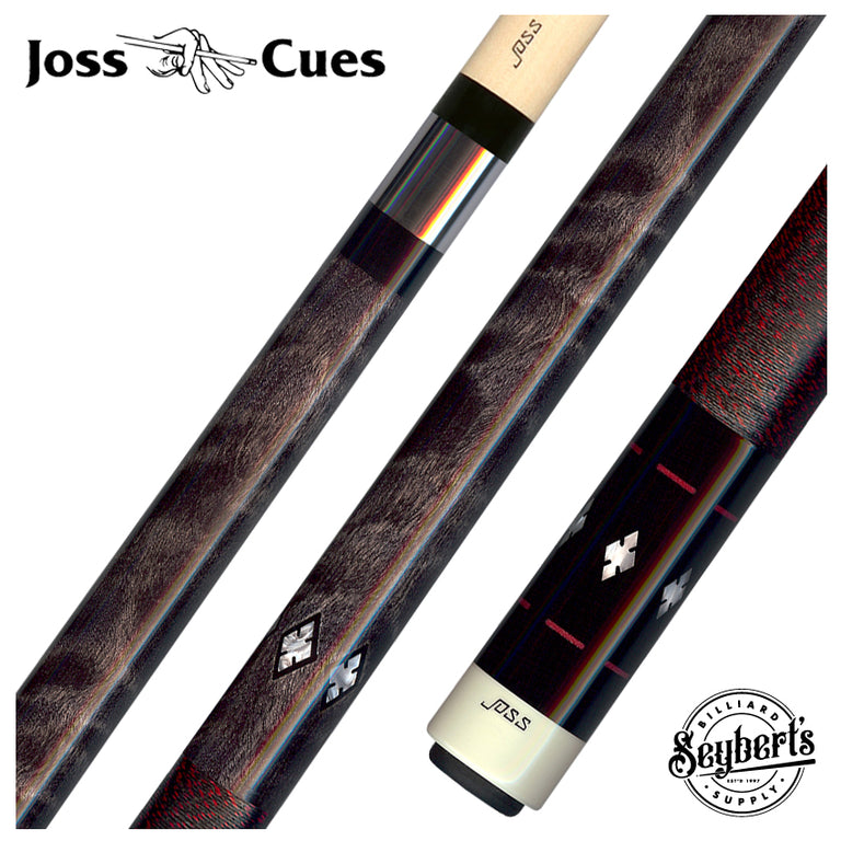 Joss Gray Stained Maple with Pearl Inlays Pool Cue - JC20-43