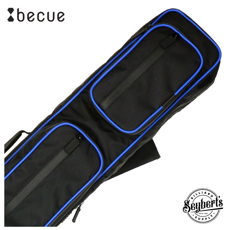 Becue Arax 4x8 Soft Butterfly Cue Case - Black/Blue