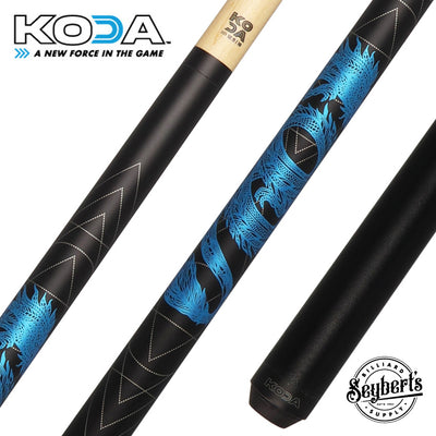 KODA Blue Dragon Graphic Pool Cue - KDV15BL