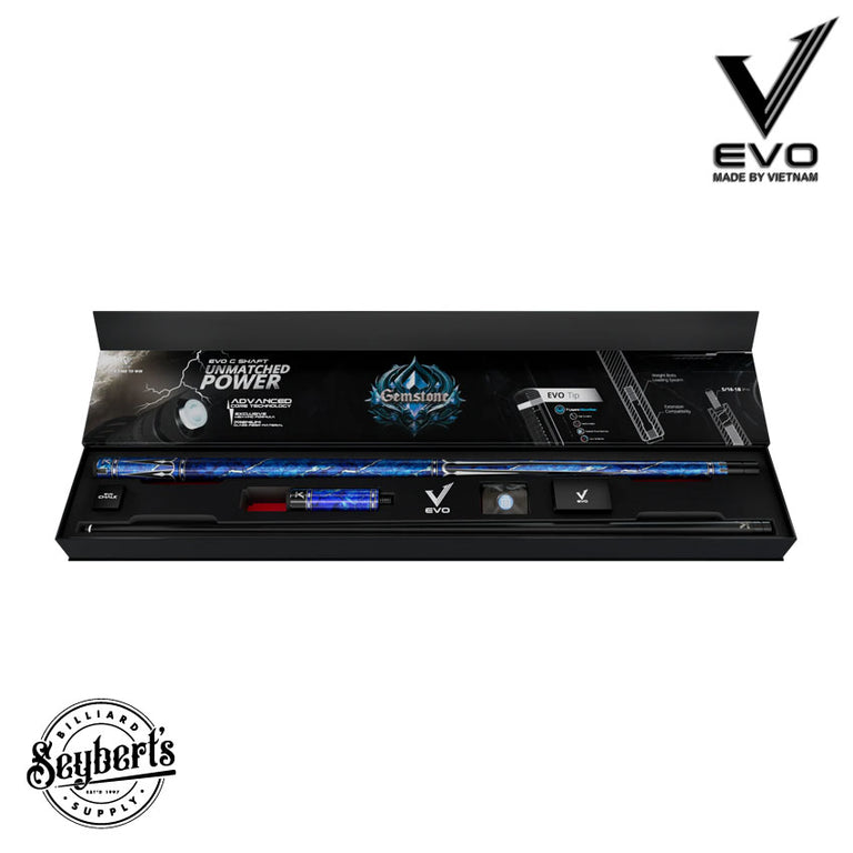 EVO Gemstone Skyflare No Wrap Pool Cue Maxbing Edition