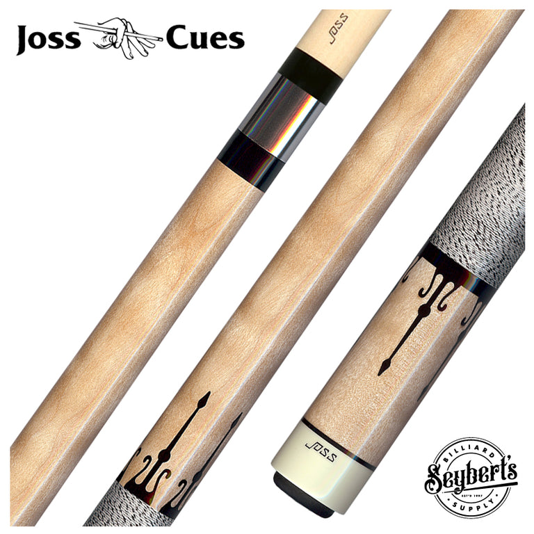 Joss Figured Maple with Black Inlays Pool Cue - JC20-46