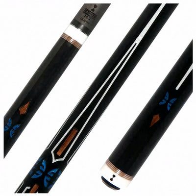 Becue Psyche 2 Carbon Fiber Play Cue with Walnut and Pearl White Inlays