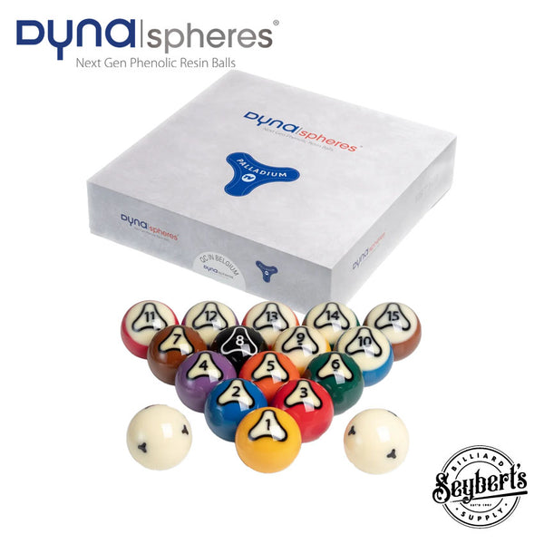 dynaspheres PALLADIUM TV ポケットビリヤードボール Dynaspheres Palladium TV 572mm Pool Ball Set - Seybert's Billiards