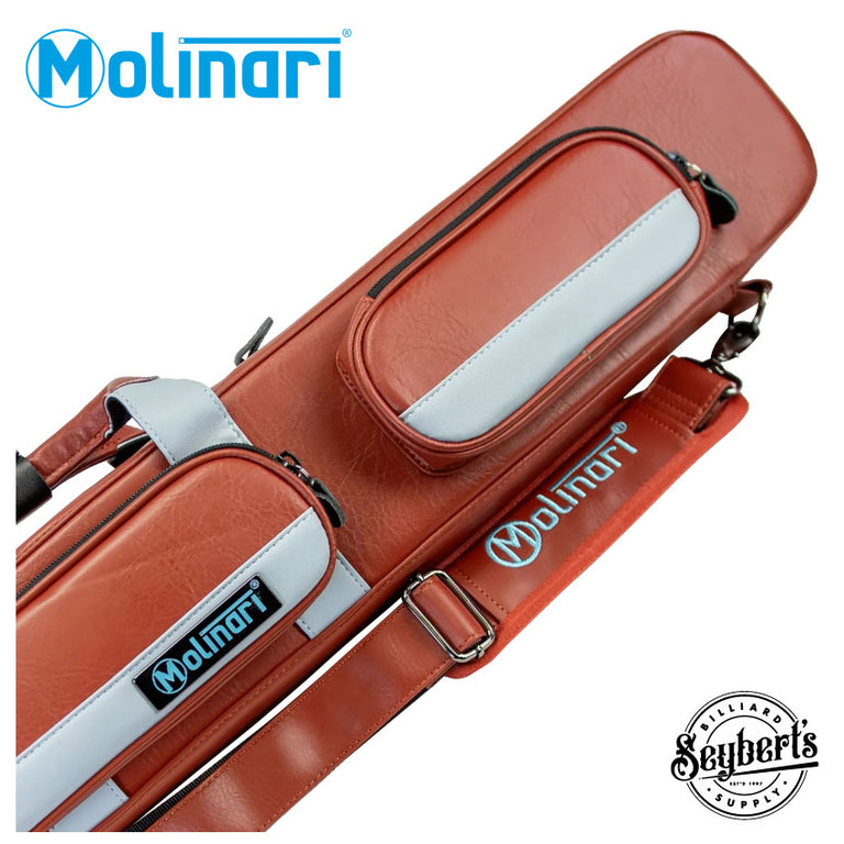 Molinari Flat Butterfly 2x4 Soft Case - Brown / Light Blue