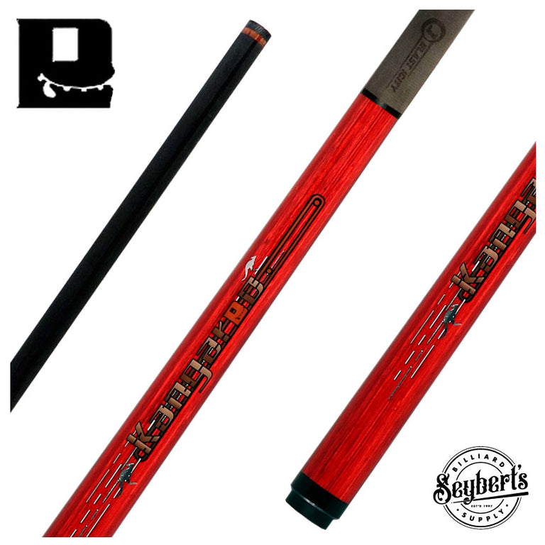 Little Monster Red Kangaroo Jump Cue with Carbon Fiber Shaft