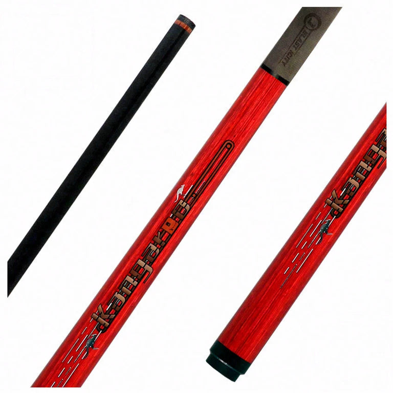 Little Monster Red Kangaroo Jump Cue with Carbon Fiber Shaft