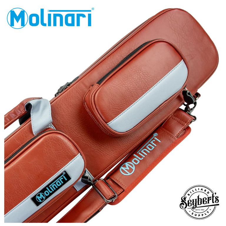 Molinari Retro Flat 3x6 Soft Case - Brown / Light Blue