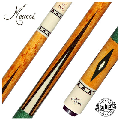 Meucci EC7G Economy Pool Cue 7 Green Pool Cue with Pro Shaft - EC7G