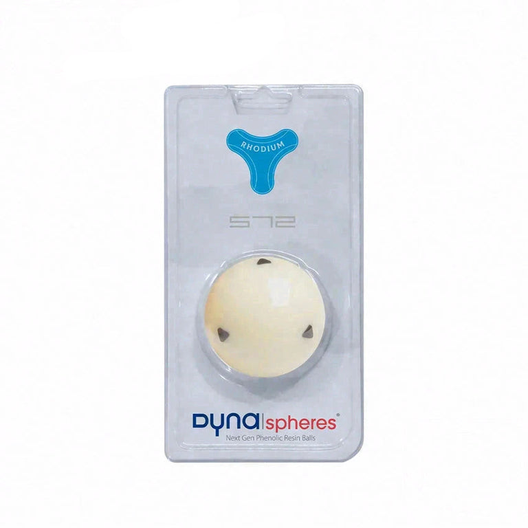Dynaspheres Rhodium 572 Cue Ball - 6 Black Triangles