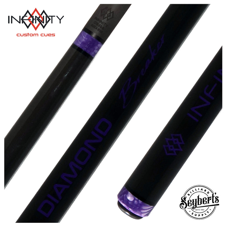 Infinity Diamond Breaker Carbon Fiber Break Cue - Purple