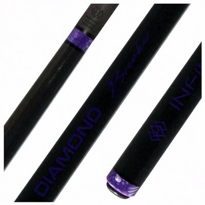 Infinity Diamond Breaker Carbon Fiber Break Cue - Purple