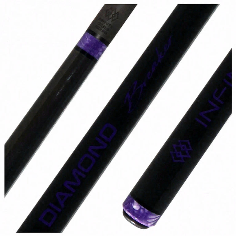 Infinity Diamond Breaker Carbon Fiber Break Cue - Purple