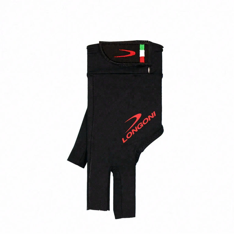 Longoni Black Fire 3.0 Left Hand Billiard Glove