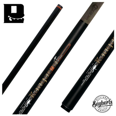 Little Monster Black Kangaroo Jump Cue with Carbon Fiber Shaft
