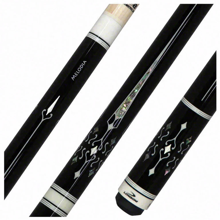 Longoni Melodia Nox Pool Cue with S2 American Wood Shaft - LG24610