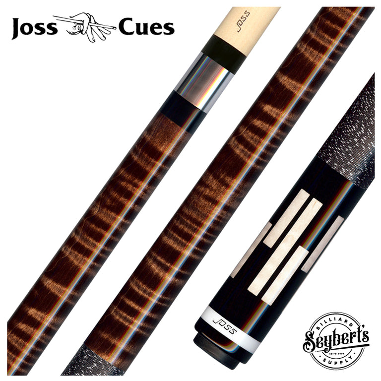 Joss Walnut Stained Maple with Maple Inlays Pool Cue - JC2603