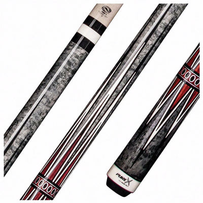 Pure X Gray-Stained Birdseye Maple and Cocobolo Graphic No Wrap Pool Cue