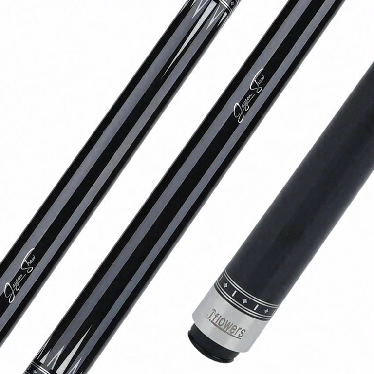 JFlowers True Black No Wrap Pool Cue with Carbon Shaft