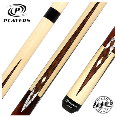 Players Maple with White Recon Wrapless Graphic Series Pool Cue - G4147