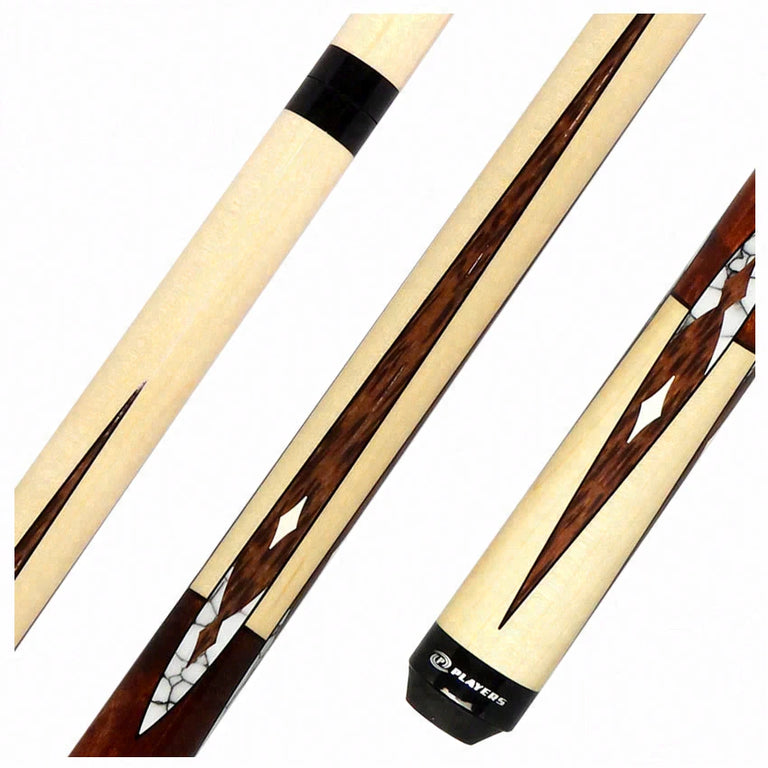 Players Maple with White Recon Wrapless Graphic Series Pool Cue - G4147