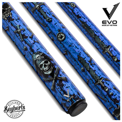 EVO Pirate Sea Wrath No Wrap Pool Cue