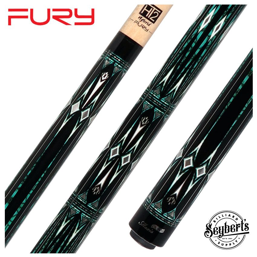 Fury Graphic No Wrap Cue | FREE 1x1 Case, Glove, and Chalk - FULC8