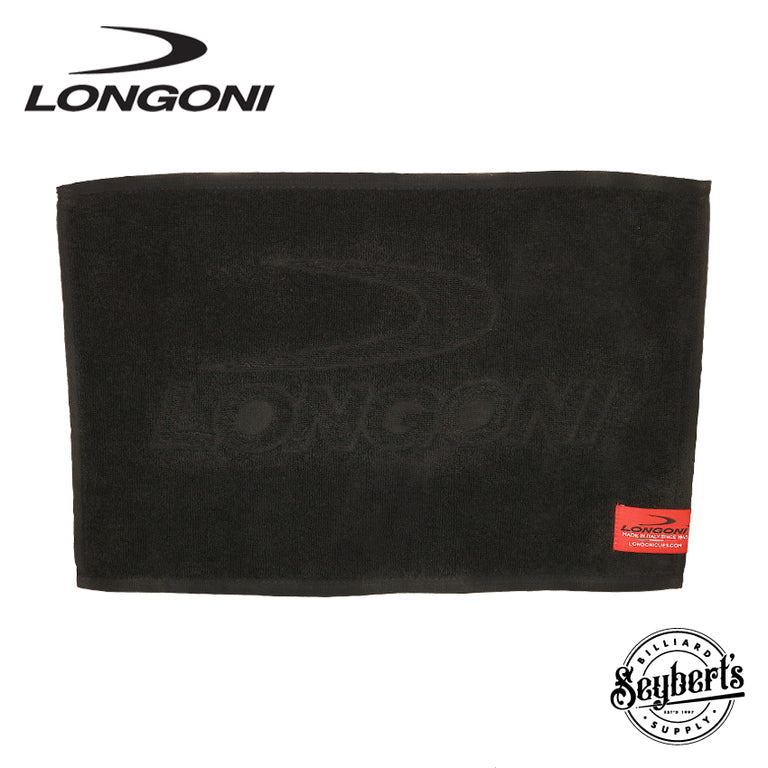 Longoni Logo All Black Microfiber Towel