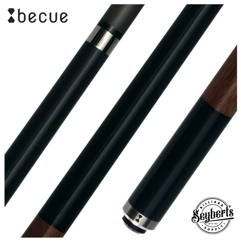 Becue WAS Laminated Wood Carbon Play Cue with 12.3mm Engage Shaft