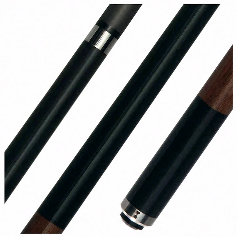 Becue WAS Laminated Wood Carbon Play Cue with 12.3mm Engage Shaft