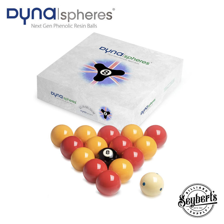 Dynaspheres English 8-Ball 508 Pool Ball Set