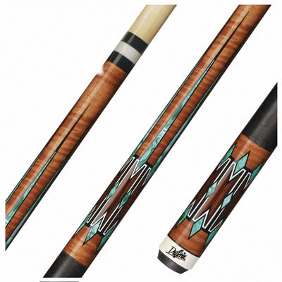 Dufferin Curly Maple and Green Malachite Play Cue - D-SE20
