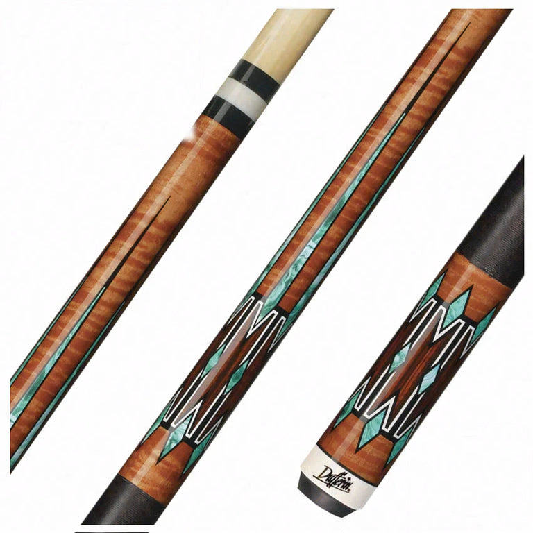 Dufferin Curly Maple and Green Malachite Play Cue - D-SE20