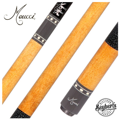 Meucci Summer Series 15 Antique Stained and Gray Pool Cue with Carbon Shaft