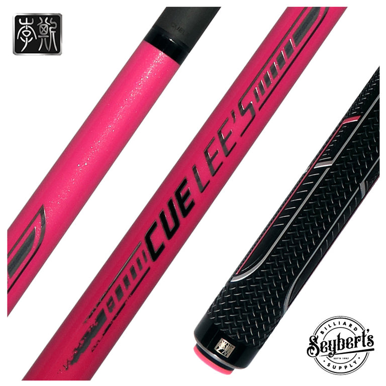 Cuelee's Metallic Pink Break Cue with Sport Grip - LS-BK04