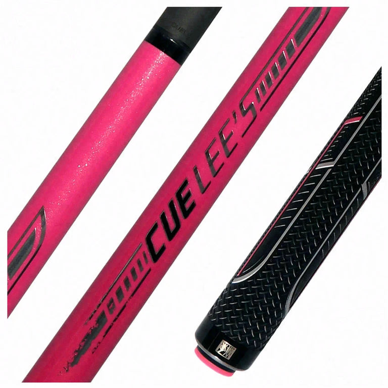 Cuelee's Metallic Pink Break Cue with Sport Grip - LS-BK04