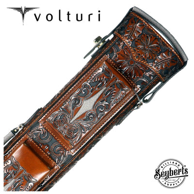 Volturi Custom Hanging Gardens Tan 4x8 Hard Pool Cue Case - VCHG4X8TAN